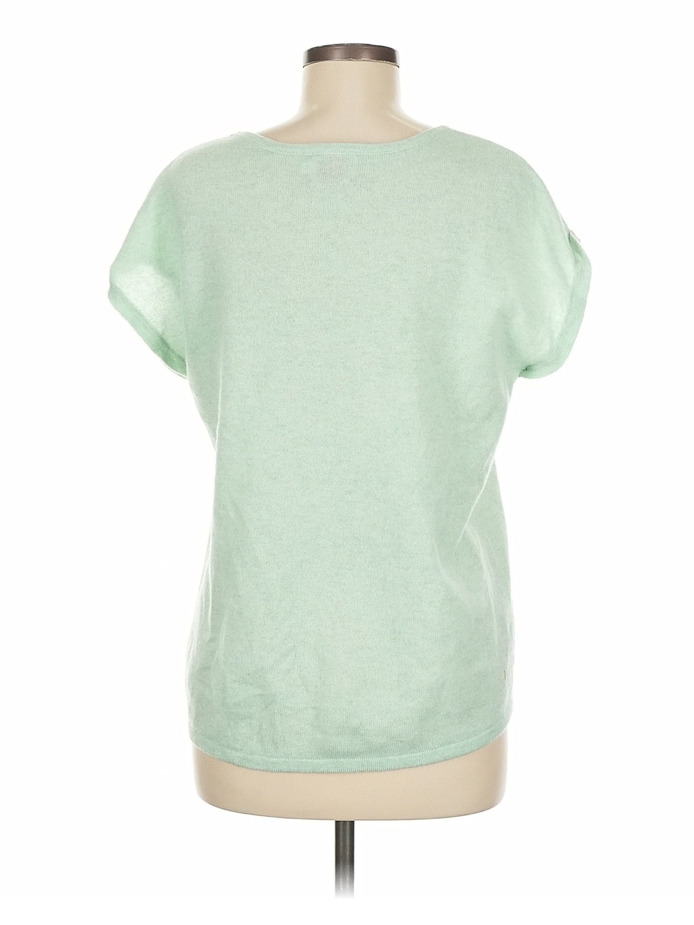 Brodie Cashmere Mint Green Blue 100% CASHMERE T-Shirt Jumper Sweater - M